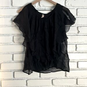 PerSeption Concept women’s All black fine fashionable dress shirt